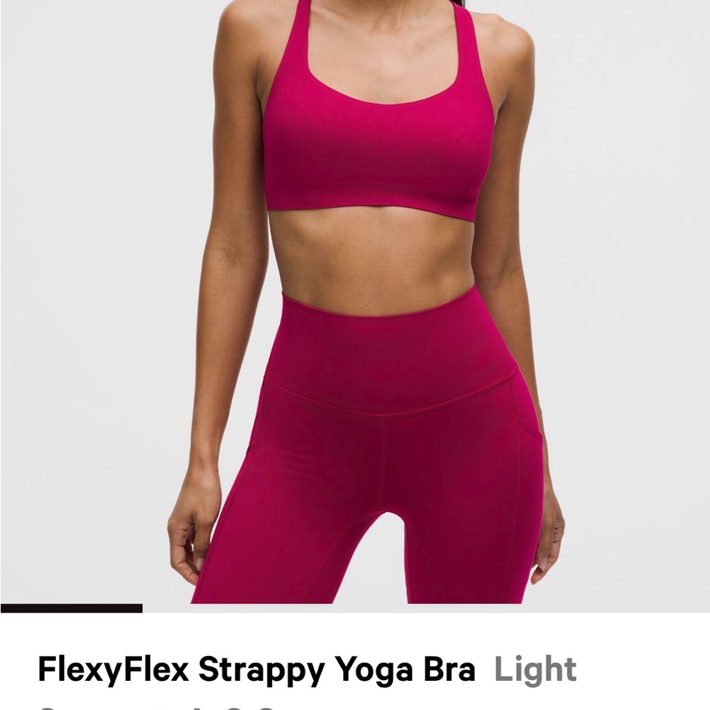 lululemon athletica Strappy Sports Bra - Fuchsia